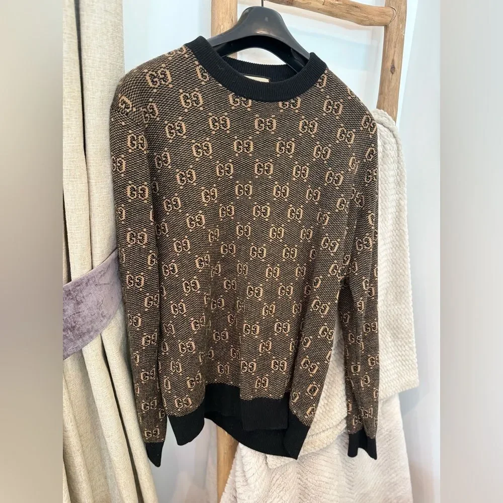 NWOT Gucci GG jacquard wool sweater
